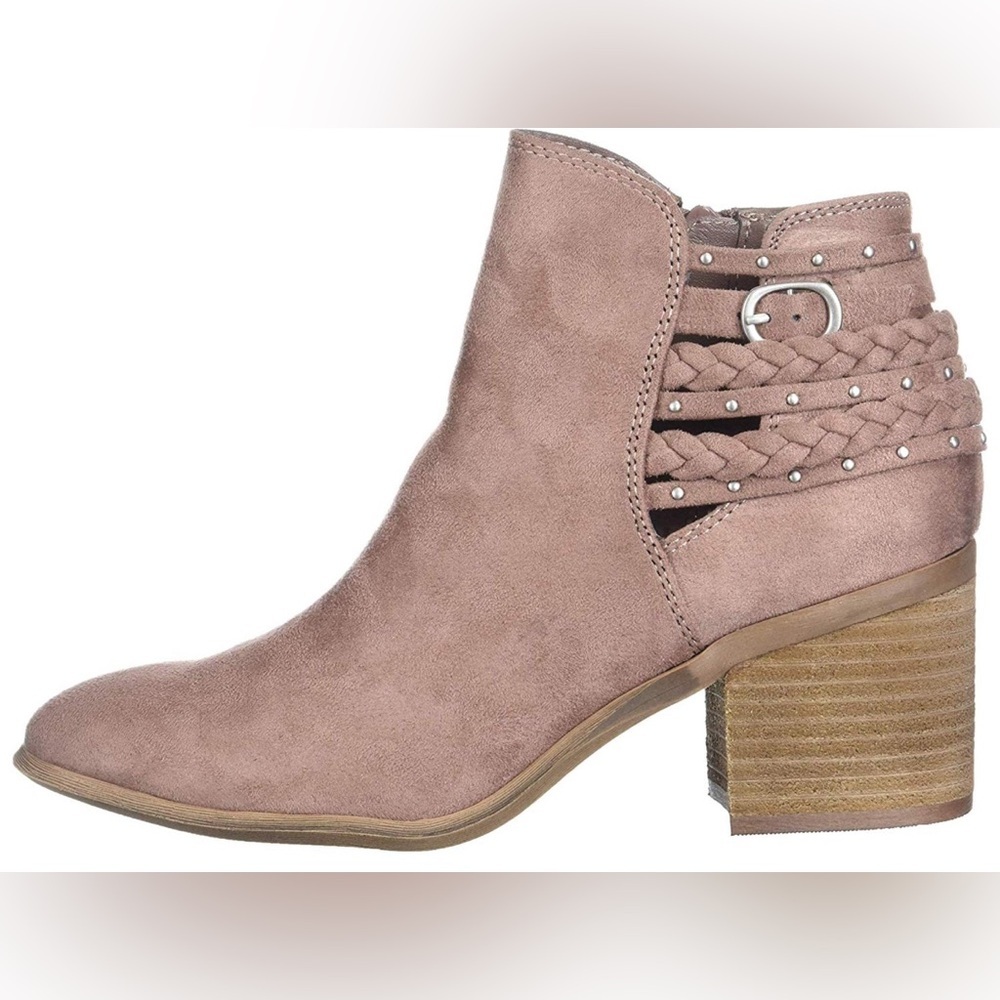 Carlos Santana Ashby Women’s Ankle Boots Dustymauve Size 9 EUC Slip-On Booties